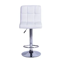 Silla Forrada Espaldar tipo Bar Blanco Set X 12 Unidades