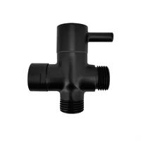 Desviador Bronce Tipo Registro 1/2 Pulgada Negro