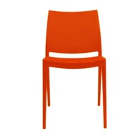 Silla Cafetería Classic Naranja Set X 4 Unidades