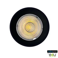 Spot Dirigible de Sobreponer Inclinable con Rotación 360 Grados 9v Negra Luz Cálida