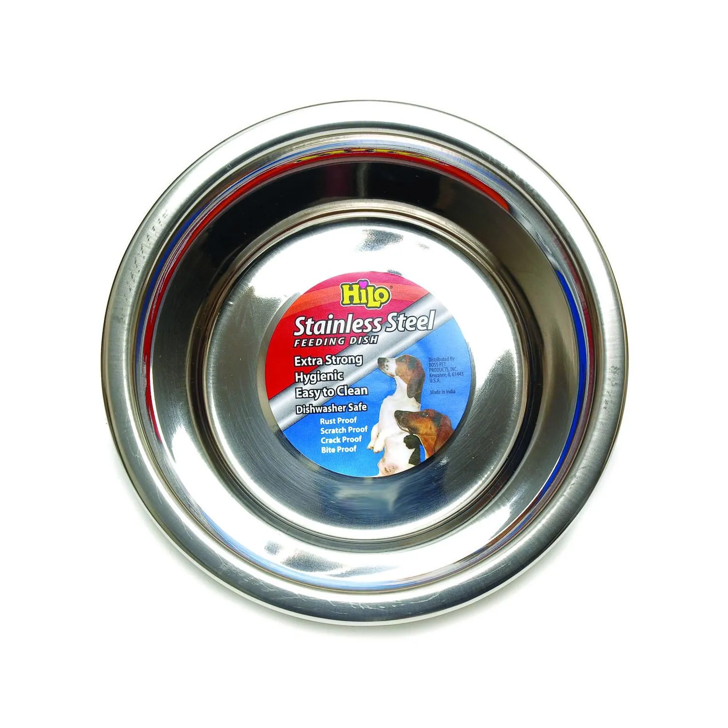 Plato Mascotas Grande en Acero Inoxidable 2.84 L