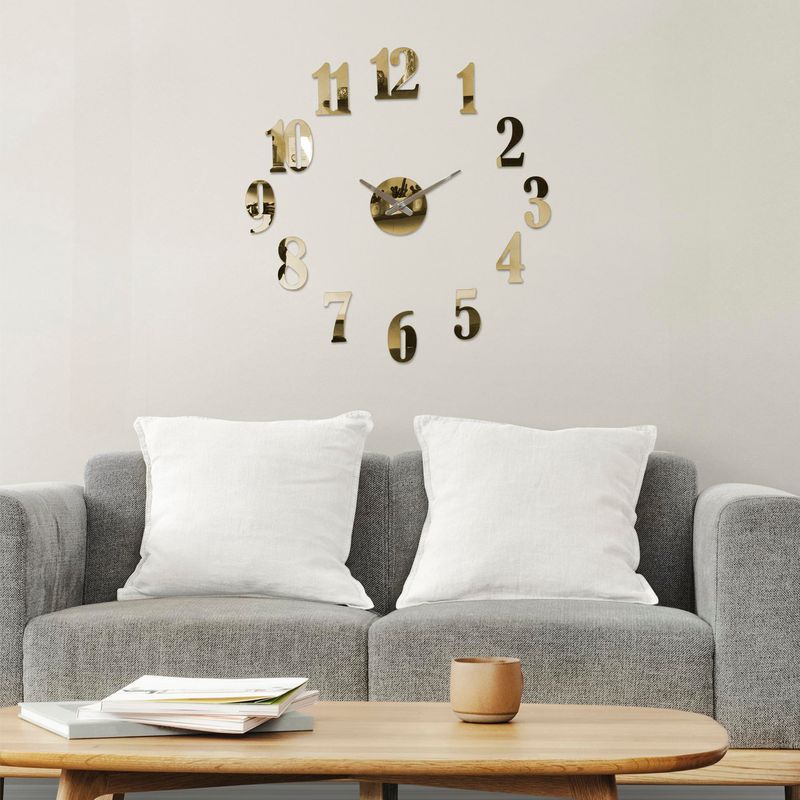 Home Collection Homecenter Relojes Reloj De Pared 3d Acrílico 70x70 Cm Oro  Amsterdam
