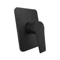 Monocontrol De Muro Negro Rectangular Consumo 9 l/min