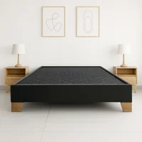Basecama 120 Dividida Tela Gris Patas de Madera