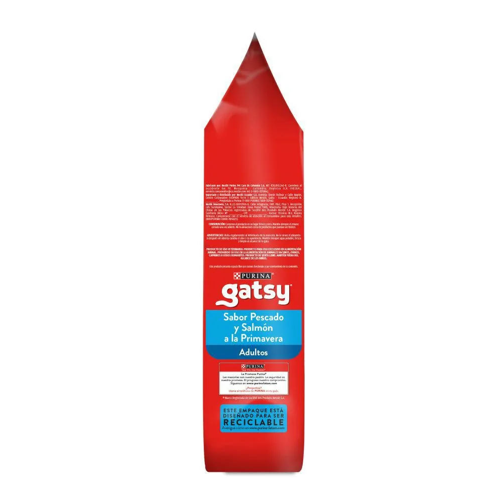 Comida Seca Para Gato Adulto Gatsy Pescado Y Salmón 1.5kg 3