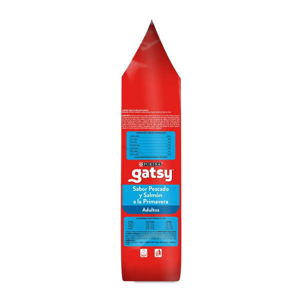 Comida Seca Para Gato Adulto Gatsy Pescado Y Salmón 1.5kg 4
