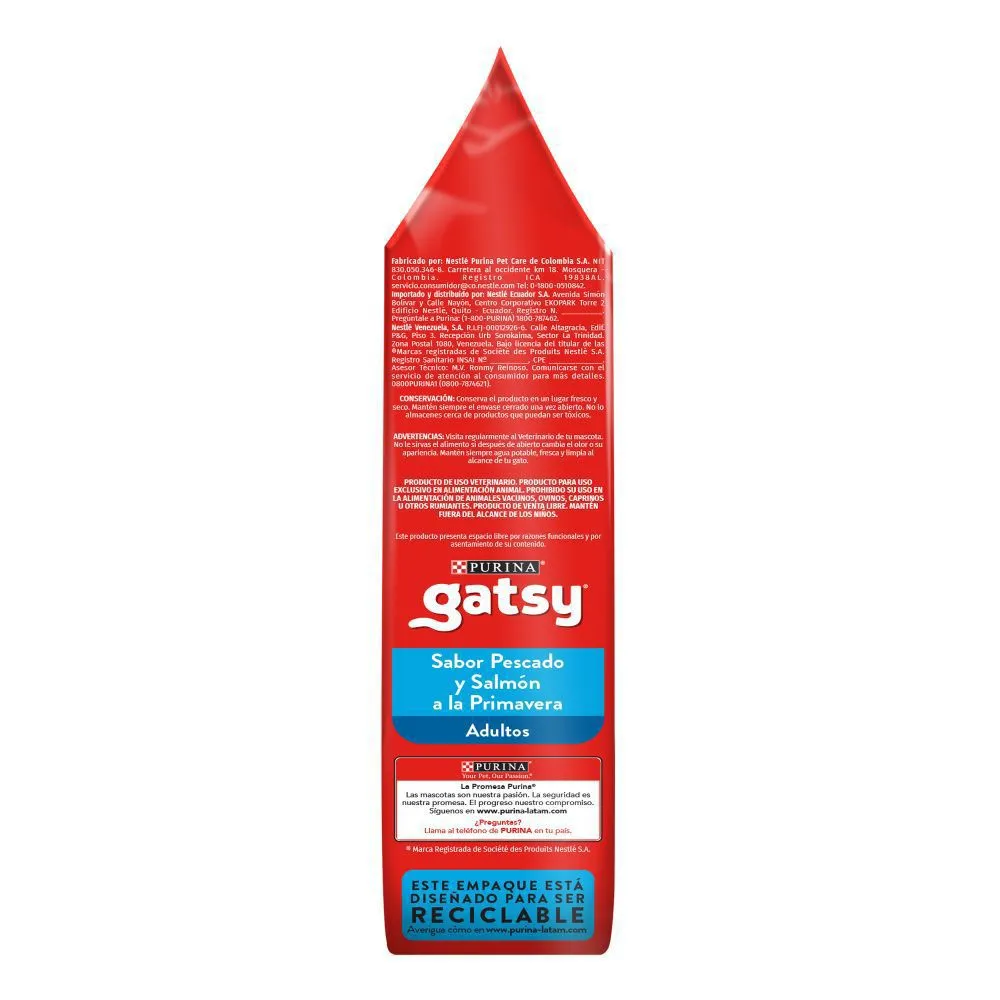 Comida Seca Para Gato Adulto Gatsy Pescado Y Salmón 500g 4