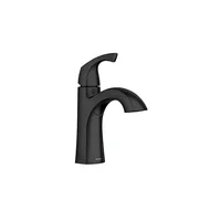 Grifo de Baño Alta Palanca Línea Moderna Cascada con Manijas Negras de 1 Asa