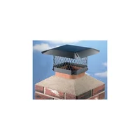 Tapa para Chimenea de 33.02 x 33.02 cm de Acero Galvanizado Negro