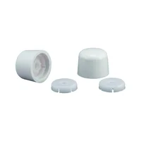 Tapa Redonda Color Blanco para Pernos de Inodoro Plum