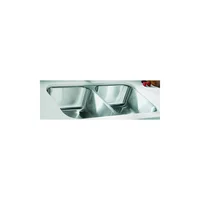 Fregadero de Cocina Acero inoxidable Doble Cubeta