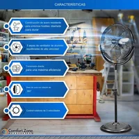 Ventilador de Pie PowerZone de Alta Potencia con Cabezal Ajustable