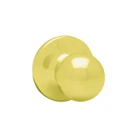 Cerradura de Pomo para Puerta de Paso Polo Laton Brillante