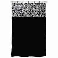 Cortina Bano Negro 180x180 Cm
