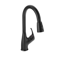 Grifería Lavaplatos Monocontrol Tanta Pull Down Mateblack Corona