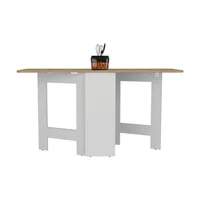 Mesa Plegable Gateleg 60X78 Rta Blanco Macadamia