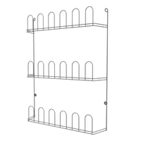 Zapatero Pared 9 Pares Metalizado