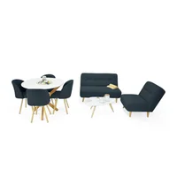 Sala Baltimore Comedor Letonia 84x407x203 Plomo