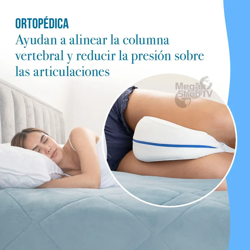 Almohada Ortopédica Para Piernas Y Rodillas Viscoelástica Cervical