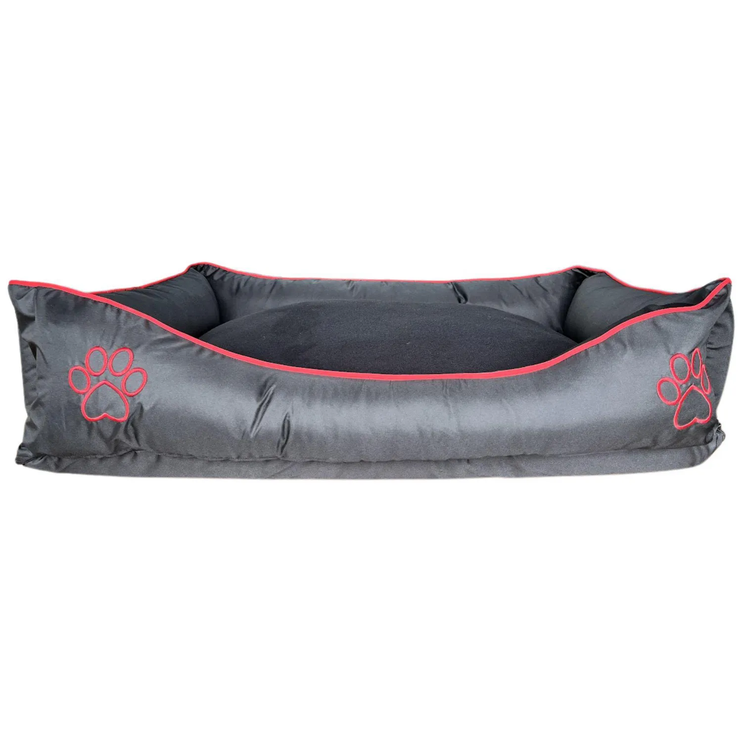 Cama Para Mascotas  Soft 97x71x24cm Extra Grande Roja Interpet