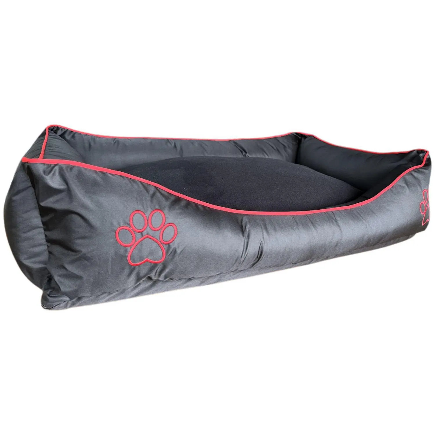 Cama Para Mascotas  Soft 97x71x24cm Extra Grande Roja Interpet