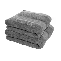 Kit X2 Toallas De Mano 100% Algodón Para Entrenamiento Gris
