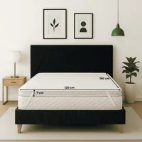 Colchoneta Topper 120X190 En Jackard Blanco