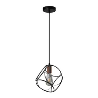 Lámpara Cub 1l E27 Negra 6w Led