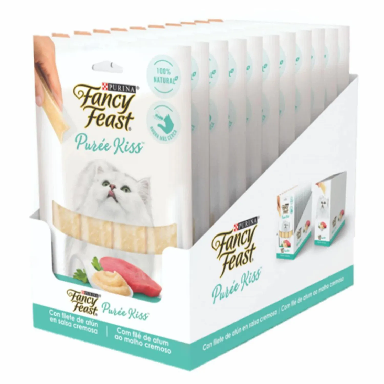 Comida Húmeda Para Gato Fancy Feast Kisses Atún 40gr 4