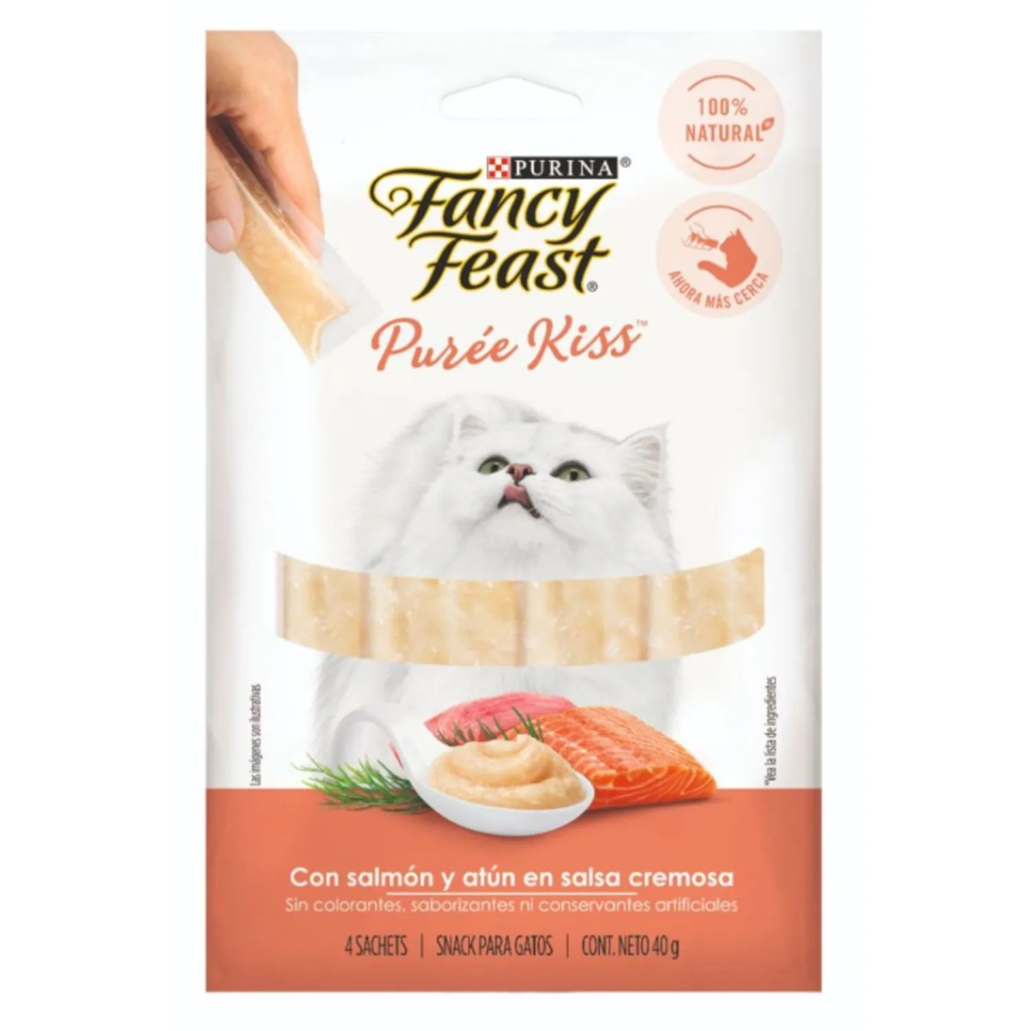 Comida Húmeda Para Gato Fancy Feast Kisses Salmón 40gr