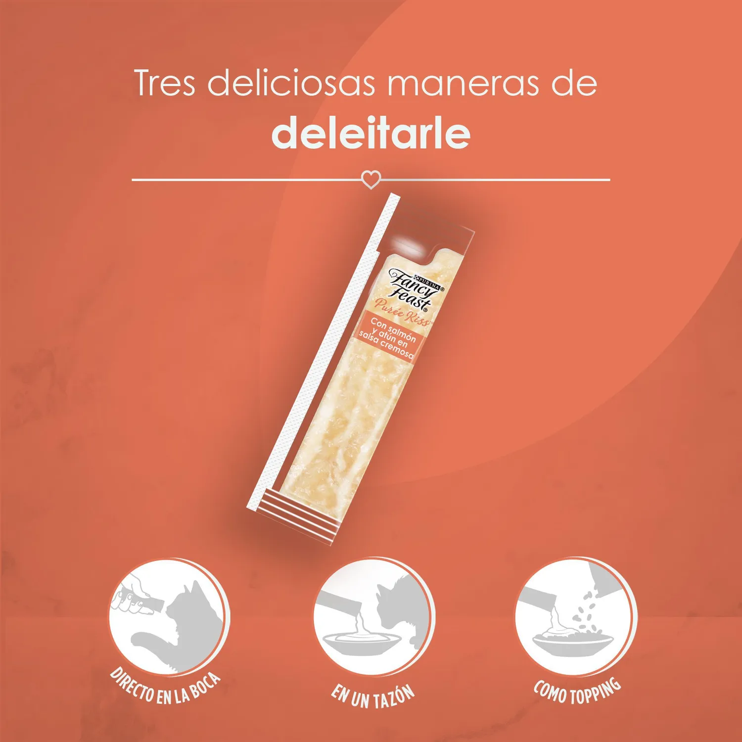 Comida Húmeda Para Gato Fancy Feast Kisses Salmón 40gr 4