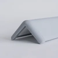 Esquinero Amortiguado de 4.5 cms Lado x 3 mts de Largo Color Gris con Punteras Set X 20 Unidades