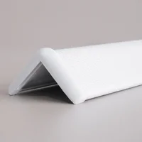 Esquinero Amortiguado de 4.5 cms Lado x 1.50 mts de Largo Color Blanco con Punteras Set X 20 Unidades