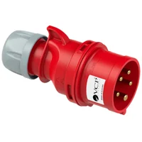 Clavija Roja 3P + T + N 16 Amp Cla16/015 Tierra 6 H Ip44