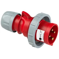 Clavija Roja 3P + T 32 Amp Cla32/0242 Tierra 6 H Ip67