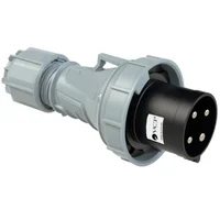 Clavija 500V Negra 3P + T 63 Amp Cla63/034 Tierra 7 H Ip67
