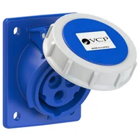 Toma Incrustar 220V Azul 3P + T 32 Amp Tin32/4242 Tierra 9 H Ip67