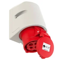 Toma Sobreponer Roja 3P + T 32 Amp Tsp32/124 Tierra 6 H Ip44