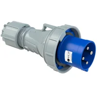 Clavija 220V Azul 3P + T 63 Amp Cla63/034 Tierra 9 H Ip67
