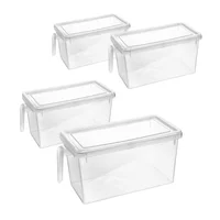 Set X 4 Organizador Multiusos de Cocina Nevera con Tapa