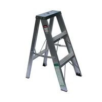 Escalera 0.90 m 3 P Tijera Aluminio Industrial Tipo I 113 kg Forte