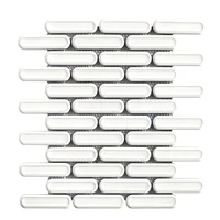 Mosaico Dublin White Gloss 30x30.6 cm color Blanco