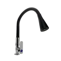 Grifería Lavaplatos Agua Fria Negra Flexible Dynasty Consumo 9 l/min