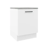 Mueble De Cocina Bajo Agata 60 Cm 1 Puerta - Blanco