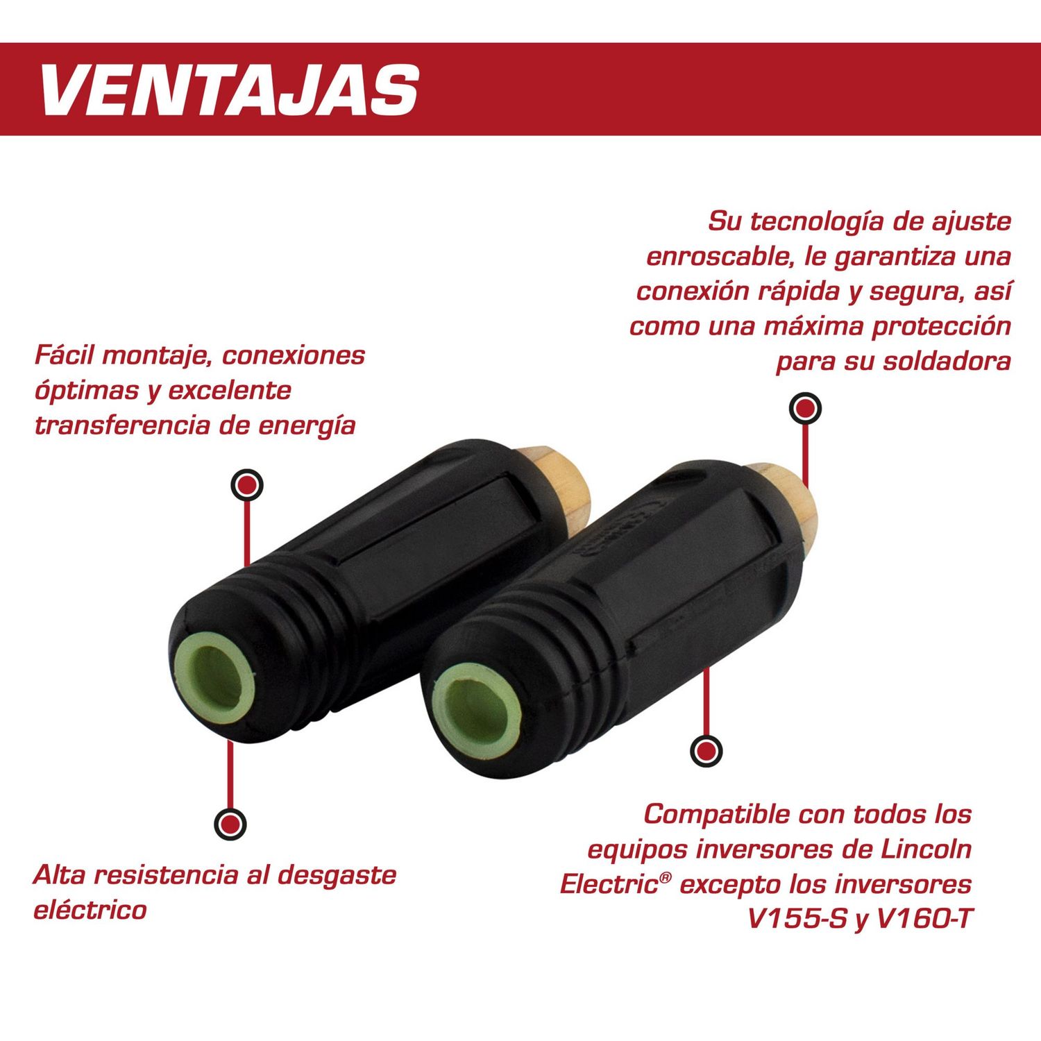 Conector Rápido para Cable 2/0 Juego Hembra y Macho - Homecenter.com.co