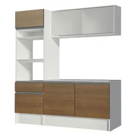 Cocina Compacta 180 Cm Topazio 86 Blan/Marr