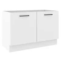 Mueble De Cocina Bajo Agata 1.20 Metros 2 Puertas - Blanco
