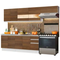 Cocina Integral Marcela 2.80 Metros - Marrón