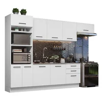 Cocina Integral Agata 3.30 Metros - Blanco 01