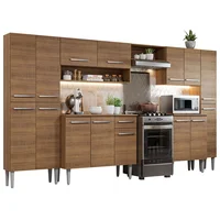 Cocina Integral Emilly Joy 3.25 Metros - Marrón